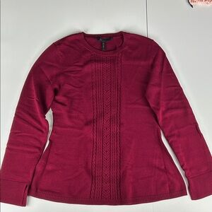 BCBGMaxAzria Marinah Burgundy Sweater size L